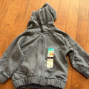 Garanimals Gray Hooded Zip Fleece Jacket